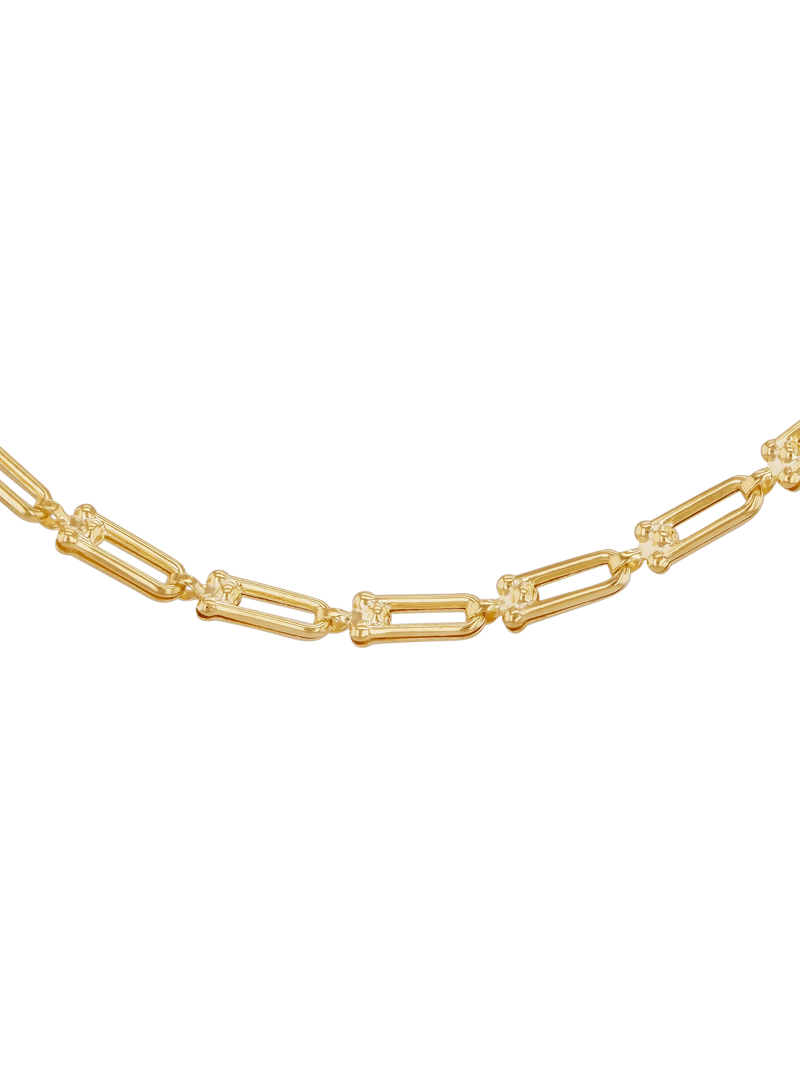 IBB necklace 9ct yellow gold mini industrial chain - British product