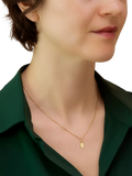 IBB 9ct yellow gold mini oval Holy Mary pendant - British product
