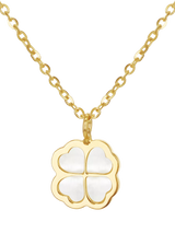 John Lewis IBB Pearl Clover Pendant Yellow Gold Multi Pendant Necklace- Buy online at McGrocer