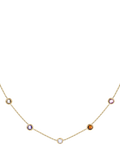 IBB cubic zirconia necklace in yellow gold 9ct, UK version