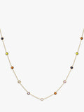 IBB cubic zirconia necklace in yellow gold 9ct, UK version