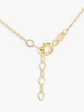 IBB cubic zirconia necklace in yellow gold 9ct, UK version