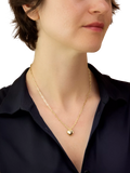 IBB 9ct yellow gold puffed heart adjustable necklace (British brand)