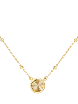 John Lewis IBB 9ct Yellow Gold Rainbow Circle Trace and Ball Necklace- Buy online at McGrocer
