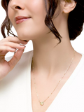 IBB 9ct yellow gold rainbow heart pendant necklace, UK version