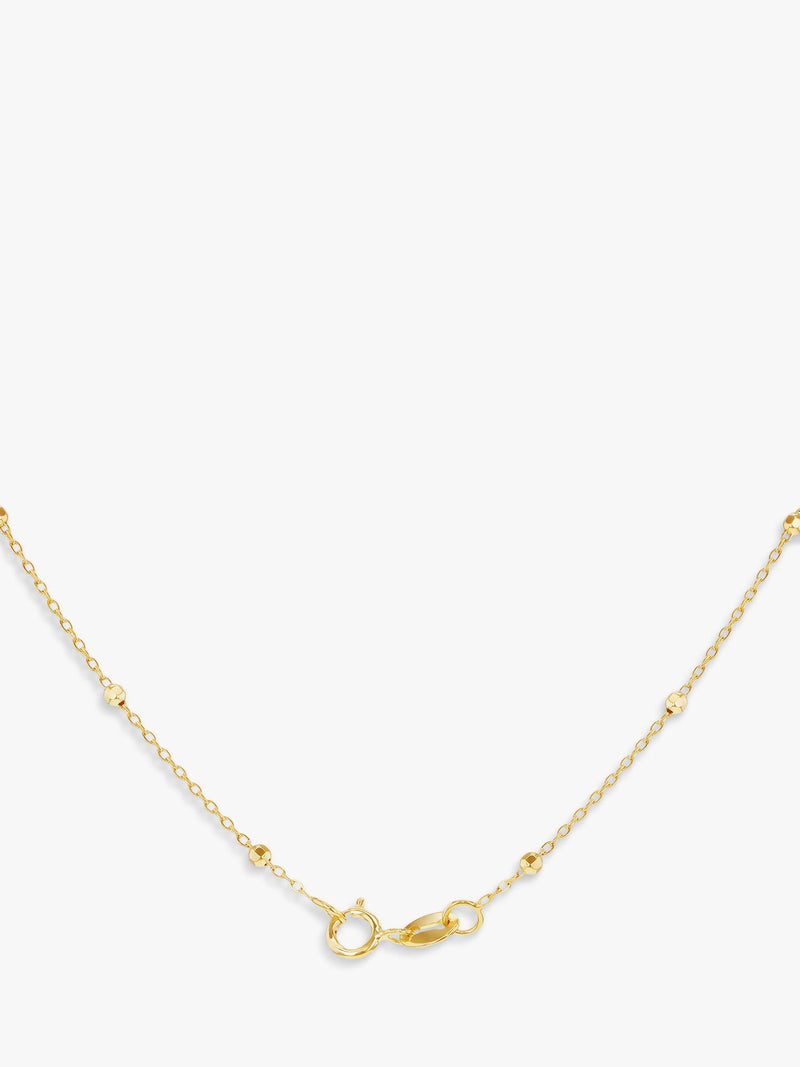 IBB 9ct yellow gold rainbow heart pendant necklace, UK version