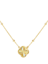 John Lewis IBB 9ct Yellow Gold Rainbow Petal Trace and Ball Necklace- Buy online at McGrocer