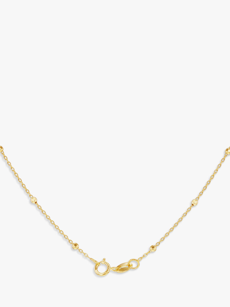 IBB 9ct yellow gold rainbow petal pendant necklace - British product