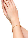 IBB 9ct yellow gold figarope bracelet (British brand)