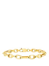 John Lewis IBB 9ct Yellow Gold Fancy Figaro Bracelet- Buy online at McGrocer