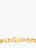 IBB 9ct yellow gold figaro bracelet (British brand)