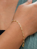 IBB 9ct gold mini industrial chain bracelet - British product