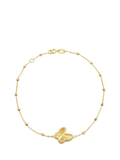 IBB gold bracelet rainbow butterfly charm 9ct - British product