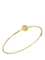 John Lewis IBB 9ct Yellow Gold Rainbow Circle Bangle- Buy online at McGrocer