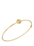 IBB 9ct yellow gold rainbow circle bangle, UK version