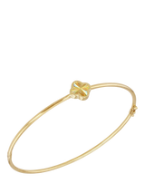 John Lewis IBB 9ct Yellow Gold Rainbow Petal Bangle- Buy online at McGrocer