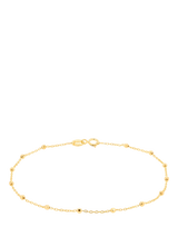 John Lewis IBB 9ct Yellow Gold Diamond Cut Ball Trace Bracelet- Buy online at McGrocer