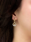 IBB Claddagh drop earrings 9ct yellow gold - British product