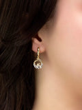 IBB Claddagh drop earrings 9ct yellow gold - British product