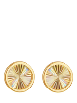 John Lewis IBB 9ct Yellow Gold Rainbow Circle Stud Earrings- Buy online at McGrocer