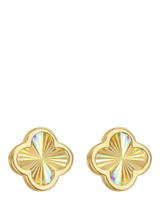 John Lewis IBB 9ct Yellow Gold Rainbow Petal Stud Earrings- Buy online at McGrocer