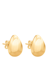 John Lewis IBB 9ct Yellow Gold Small Teardrop Stud Earrings- Buy online at McGrocer