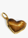 Monica Vinader heart tigers eye pendant gold vermeil (British brand)