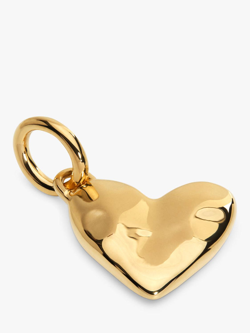 Monica Vinader Molten Heart gold vermeil pendant (British brand)