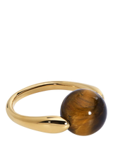 John Lewis Monica Vinader Kate Young Spinning Tiger's Eye Ring Brown- Buy online at McGrocer