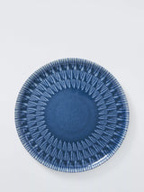 John Lewis John Lewis Modern Rustic Stoneware Side Plate, Blue, 21.5cm- Buy online at McGrocer