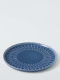 John Lewis stoneware side plate 21.5cm blue (British brand)