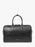 Aspinal of London Connaught leather flight bag black (British brand)