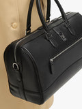 Aspinal of London Connaught leather flight bag black (British brand)