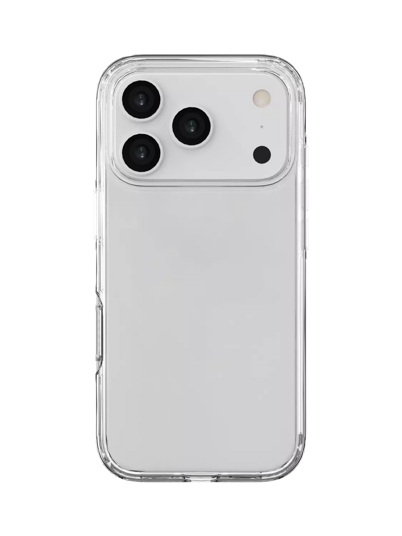 QDOS hybrid clear case for iPhone 17 Pro - British product
