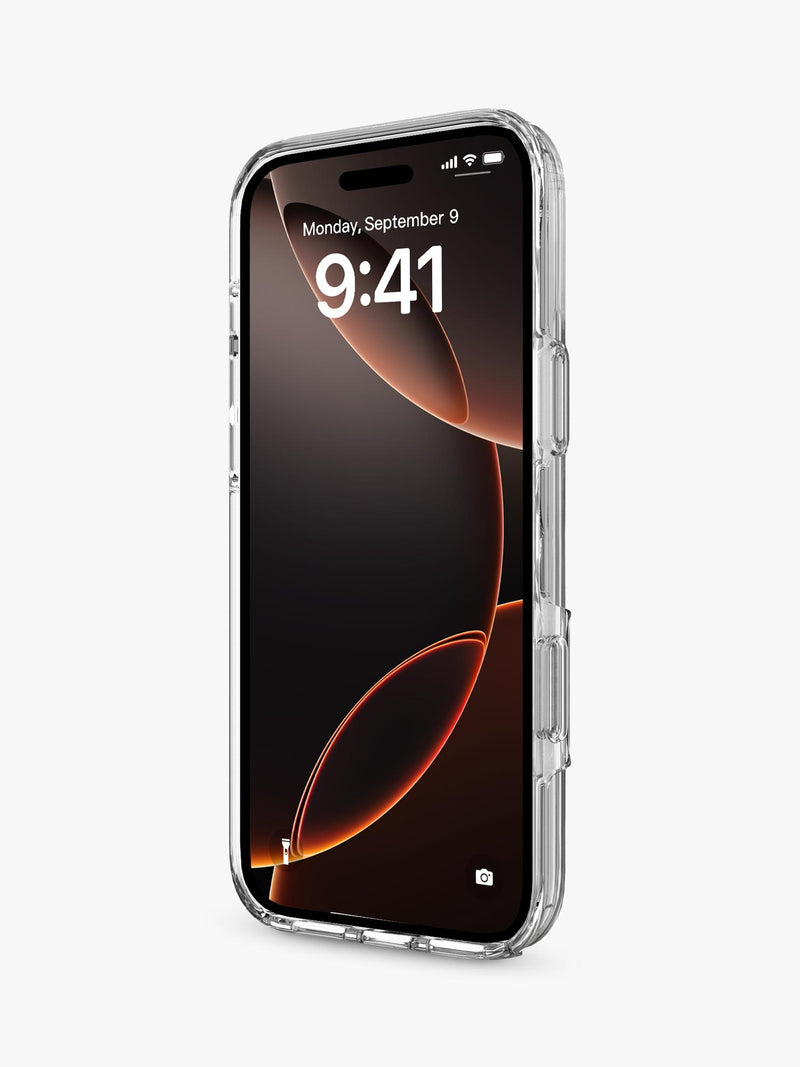 QDOS hybrid clear case for iPhone 17 Pro - British product
