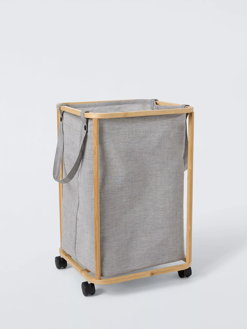 John Lewis rolling laundry hamper grey 67L, UK version