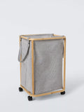 John Lewis rolling laundry hamper grey 67L, UK version