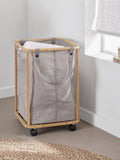 John Lewis rolling laundry hamper grey 67L, UK version