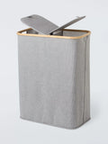 John Lewis bamboo rim laundry hamper grey, UK version