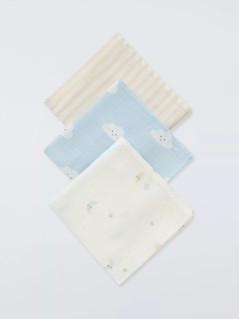 John Lewis Daydream Moon large muslin squares 100x100cm (British brand)