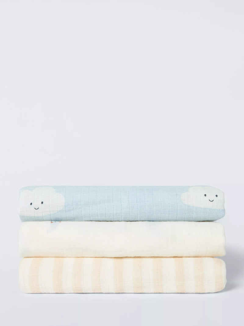 John Lewis Daydream Moon large muslin squares 100x100cm (British brand)