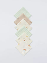 John Lewis John Lewis Daydream Bear Breakfast Print Muslin Squares, Pack of 6- Buy online at McGrocer