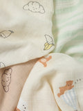 John Lewis Daydream Bear muslin squares 6-pack, imported from the UK