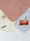 John Lewis dribble bibs pack of 3 multi, UK version
