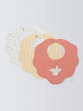 John Lewis cotton dribble bibs pack of 3, imported from the UK