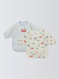 John Lewis multi weaning bibs pack of 2 (British brand)