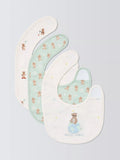 John Lewis Daydream Bear round bibs pack of 3 - British product
