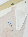 John Lewis Eden Safari soft dribble bibs pack of 3, imported from the UK