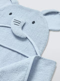 John Lewis baby hooded towel blue elephant design, UK version