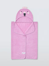 John Lewis John Lewis Eden Safari Bold Flamingo Baby Hooded Towel Pink 95cm x 60cm- Buy online at McGrocer